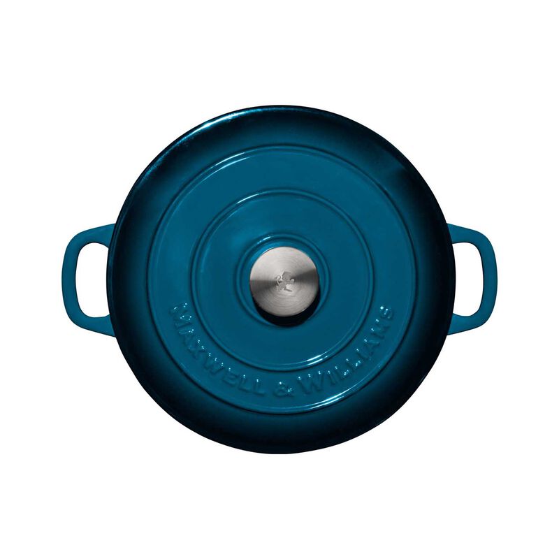 Maxwell & Williams Cast Iron Braiser Midnight Blue 27cm/3.3L Gift Boxed image number 2